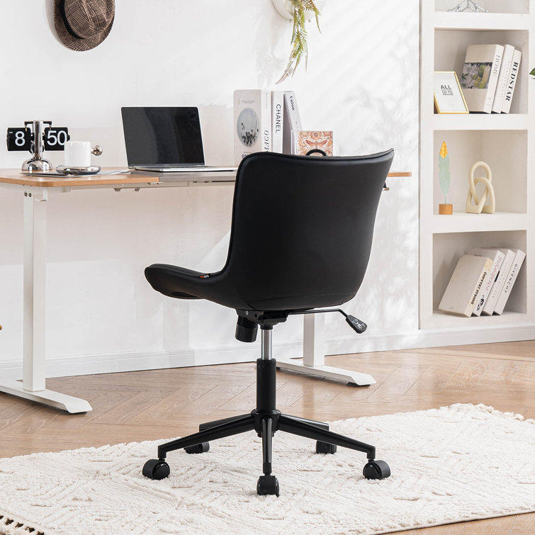 Upholstered office best sale swivel chair